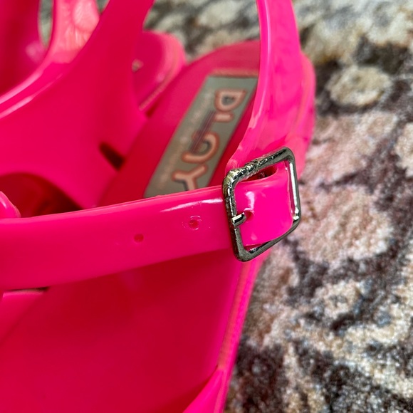 Play by Jeffery Campbell Neon Pink Jelly Sandals - Picture 8 of 10